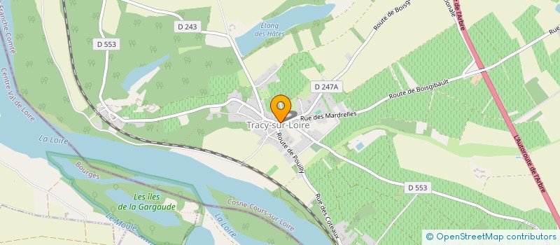 localisation de l'entreprise MADAME AGNES BENAIN à TRACY-SUR-LOIRE