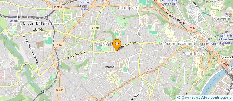 localisation de l'entreprise MADAME AGNES BERANGER à LYON