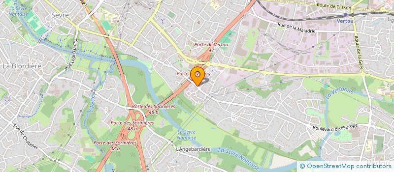 localisation de l'entreprise MADAME AGNES BEREAU  VERTOU