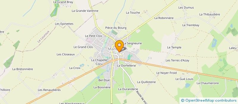 localisation de l'entreprise MADAME AGNES BERGEON à MANTHELAN