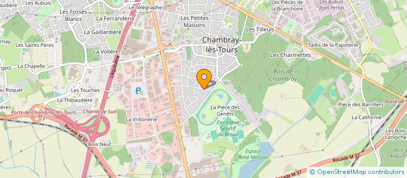 localisation de l'entreprise MADAME AGNES BERGERON  CHAMBRAY-LES-TOURS