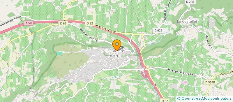 localisation de l'entreprise MADAME AGNES BERMANN à LA CADIERE-D'AZUR