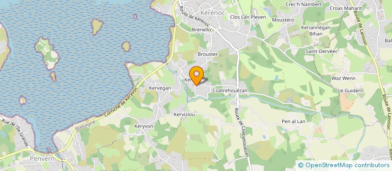 localisation de l'entreprise MADAME AGNES BERNABLE  PLEUMEUR-BODOU