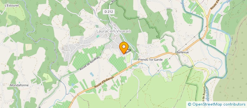 localisation de l'entreprise MADAME AGNES BERNARD  LAURAC-EN-VIVARAIS