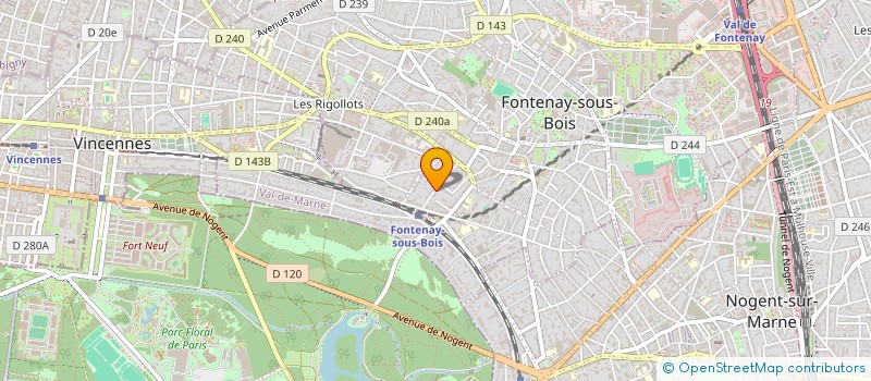 localisation de l'entreprise MADAME AGNES BERNARD à FONTENAY-SOUS-BOIS