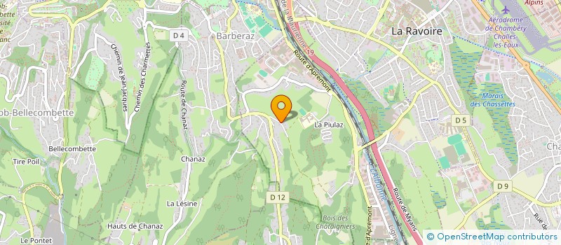 localisation de l'entreprise MADAME AGNES BERNARD  LA RAVOIRE