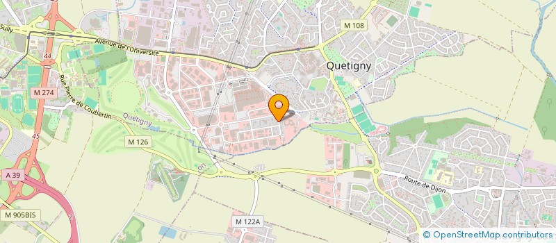 localisation de l'entreprise MADAME AGNES BERTHIER à QUETIGNY