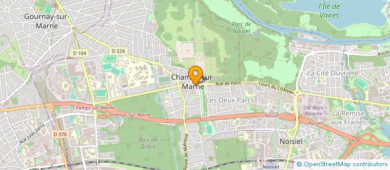 localisation de l'entreprise MADAME AGNES BERTRAND  CHAMPS-SUR-MARNE