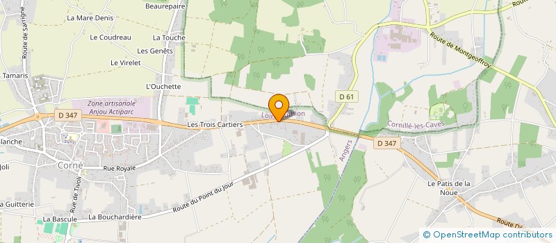 localisation de l'entreprise MADAME AGNES BERTRAND  LOIRE-AUTHION