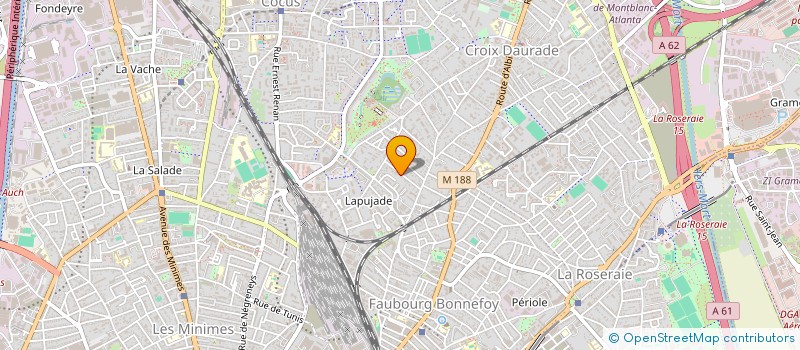 localisation de l'entreprise MADAME AGNES BESSOU  TOULOUSE
