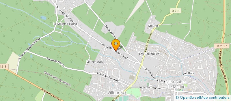 localisation de l'entreprise MADAME AGNES BIHERY  SAINT AUBIN DE MEDOC