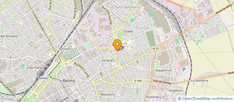 localisation de l'entreprise MADAME AGNES BILBEAU  REIMS