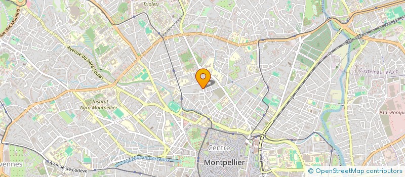 localisation de l'entreprise MADAME AGNES BILLET à MONTPELLIER
