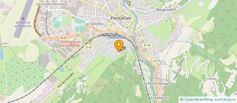 localisation de l'entreprise MADAME AGNES BILLET à PONTARLIER