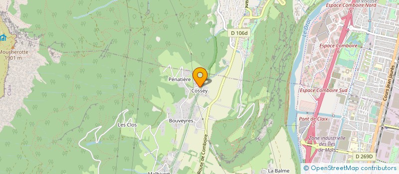 localisation de l'entreprise MADAME AGNES BILLON PIERRON  CLAIX