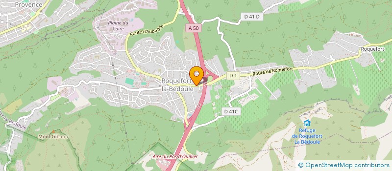 localisation de l'entreprise MADAME AGNES BIONDI  ROQUEFORT-LA-BEDOULE