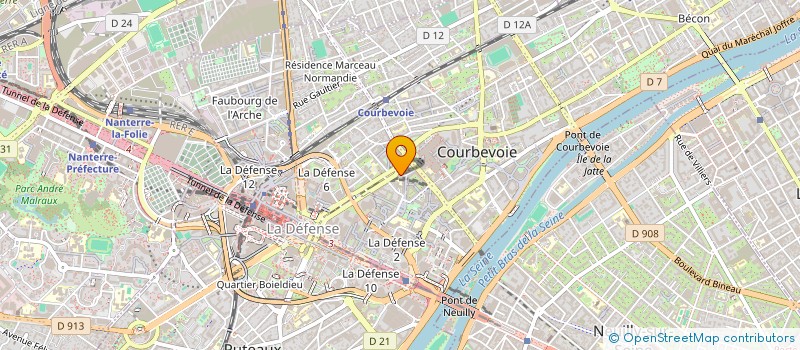 localisation de l'entreprise MADAME AGNES BIZEAU à COURBEVOIE