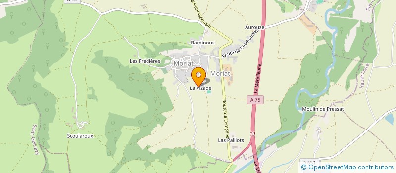 localisation de l'entreprise MADAME AGNES BLANC  MORIAT