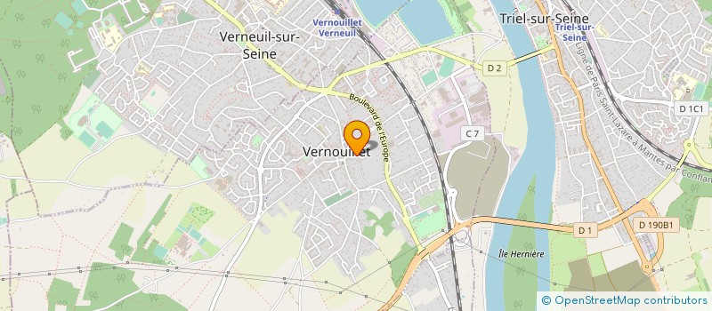 localisation de l'entreprise MADAME AGNES BLANC à VERNOUILLET