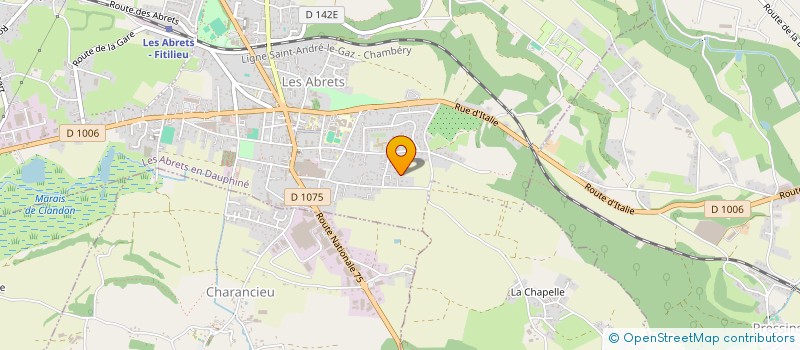 localisation de l'entreprise MADAME AGNES BLANC MATHIEU  LES ABRETS-EN-DAUPHINE