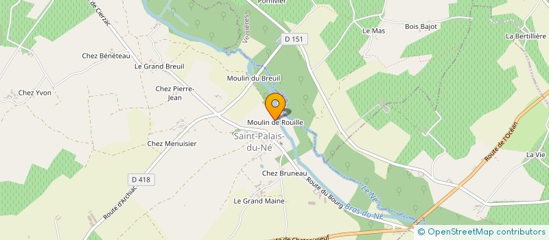 localisation de l'entreprise MADAME AGNES BLANCHON à SAINT-PALAIS-DU-NE