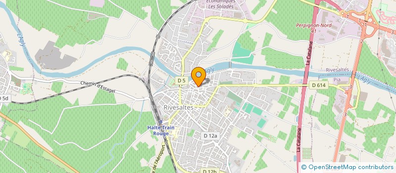 localisation de l'entreprise MADAME AGNES BOGAERT  RIVESALTES