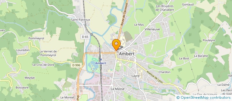 localisation de l'entreprise MADAME AGNES BOIS  AMBERT