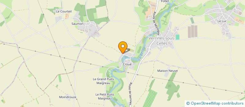 localisation de l'entreprise MADAME AGNES BONNEAU  CELLES-SUR-BELLE