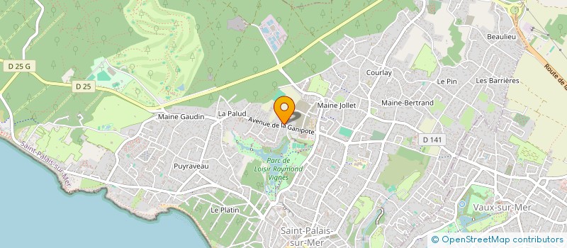 localisation de l'entreprise MADAME AGNES BONNEAU  SAINT-PALAIS-SUR-MER