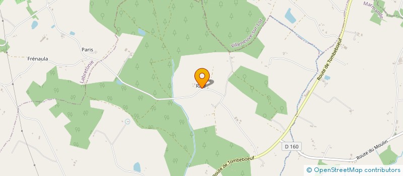 localisation de l'entreprise MADAME AGNES BONNELARGE  NAUSSAC