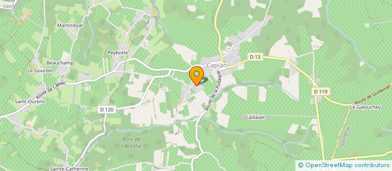 localisation de l'entreprise MADAME AGNES BORONAD  CAPIAN