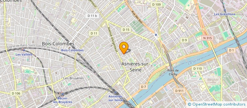 localisation de l'entreprise MADAME AGNES BORTOLI à ASNIERES-SUR-SEINE