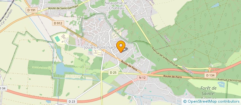 localisation de l'entreprise MADAME AGNES BOUDAN  JOUARS-PONTCHARTRAIN