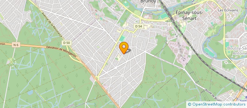 localisation de l'entreprise MADAME AGNES BOULANGER  BRUNOY