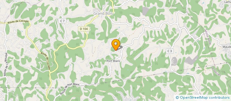 localisation de l'entreprise MADAME AGNES BOULANGER  LE GOSIER