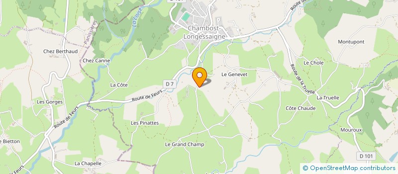 localisation de l'entreprise MADAME AGNES BOULAT  CHAMBOST-LONGESSAIGNE