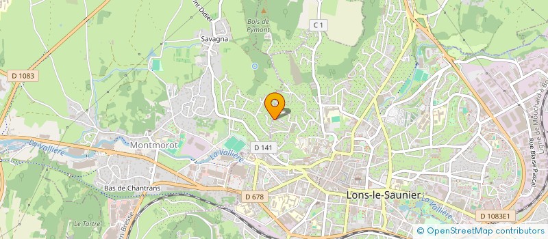 localisation de l'entreprise MADAME AGNES BOURDY  LONS-LE-SAUNIER