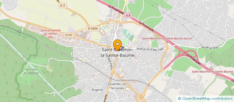 localisation de l'entreprise MADAME AGNES BOUREL DE LA RONCIERE à SAINT-MAXIMIN-LA-SAINTE-BAUME