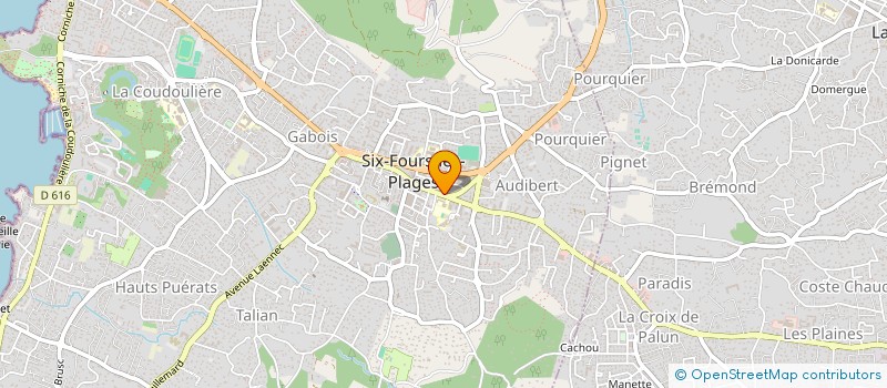 localisation de l'entreprise MADAME AGNES BOURGEON à SIX-FOURS-LES-PLAGES