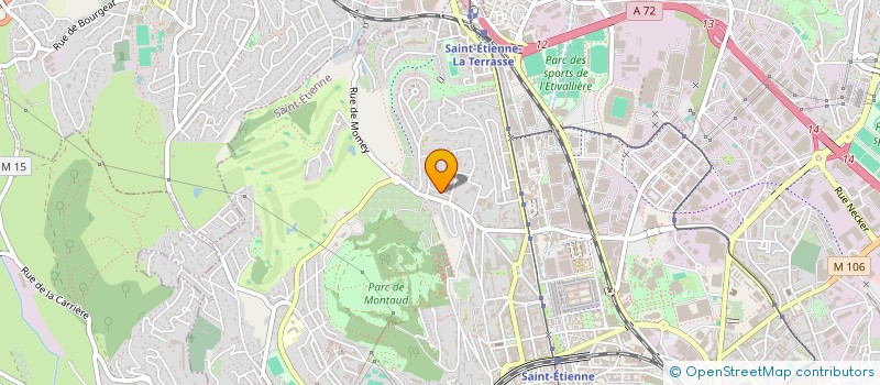 localisation de l'entreprise MADAME AGNES BOUTRAND  SAINT-ETIENNE