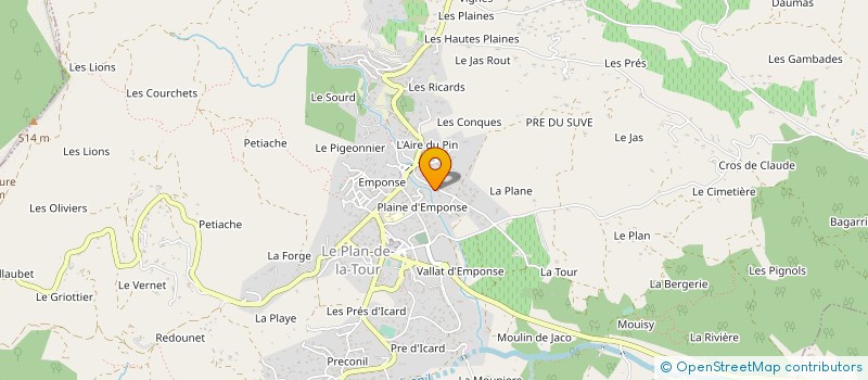 localisation de l'entreprise MADAME AGNES BRANSIEC  LE PLAN-DE-LA-TOUR