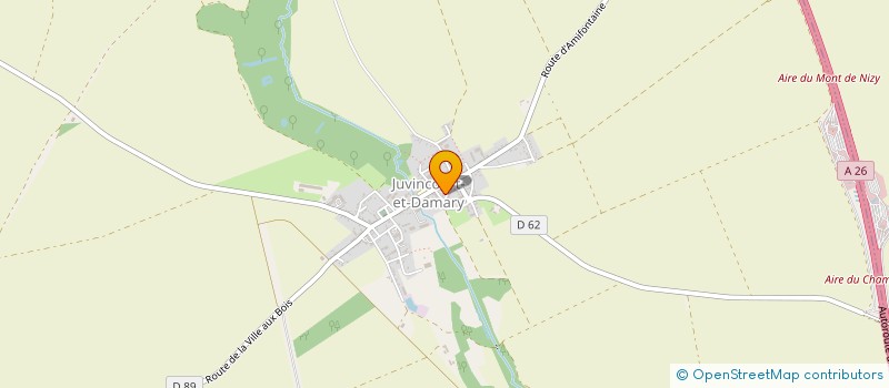 localisation de l'entreprise MADAME AGNES BRASSELY  JUVINCOURT-ET-DAMARY