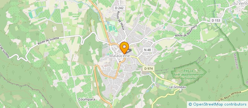 localisation de l'entreprise MADAME AGNES BREMOND  MALAUCENE