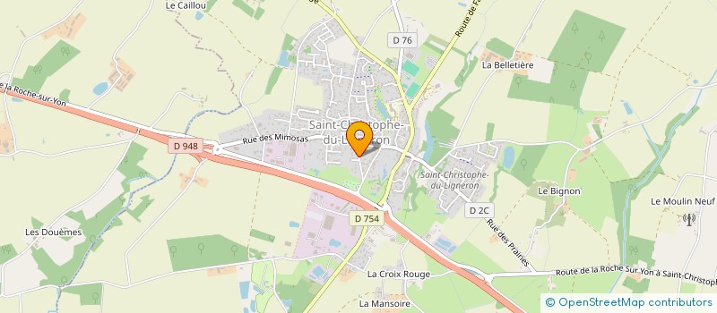 localisation de l'entreprise MADAME AGNES BRETAGNE  SAINT-CHRISTOPHE-DU-LIGNERON