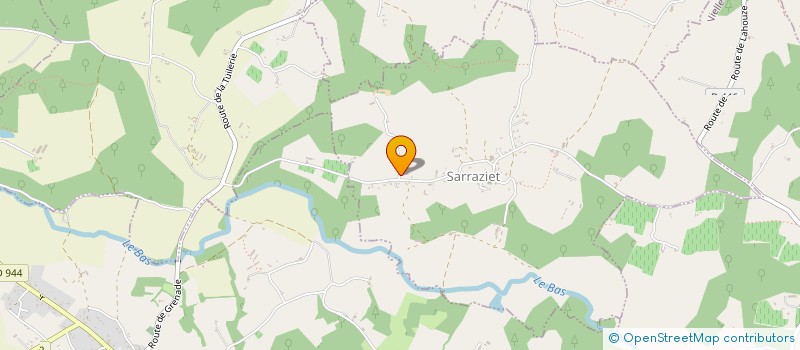 localisation de l'entreprise MADAME AGNES BRISSE  SARRAZIET