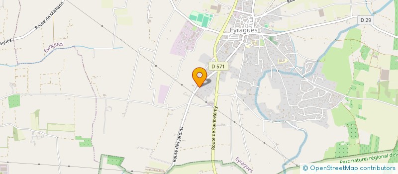 localisation de l'entreprise MADAME AGNES BRUCHET  EYRAGUES