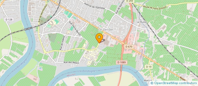 localisation de l'entreprise MADAME AGNES CACCAMO à LIBOURNE