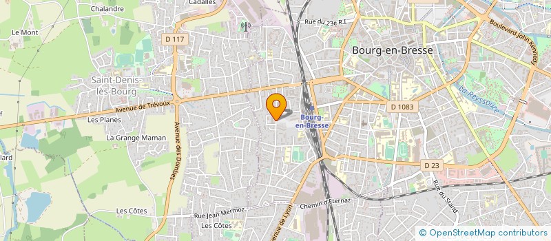 localisation de l'entreprise MADAME AGNES CANARD-VOLLAND à BOURG-EN-BRESSE
