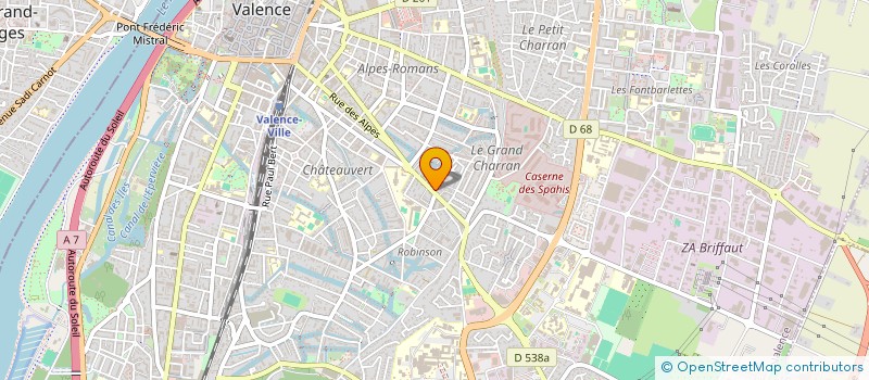 localisation de l'entreprise MADAME AGNES CAPERAN  VALENCE