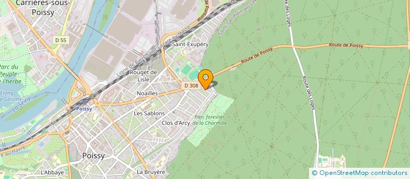 localisation de l'entreprise MADAME AGNES CAPPADORO  POISSY